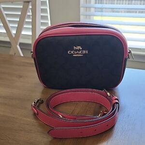 Coach Pink and Black Women's Bag